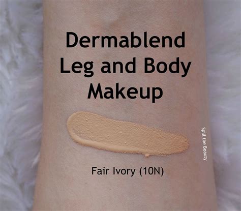 Dermablend Leg and Body Makeup in 'Fair Ivory' - Review, swatches ...