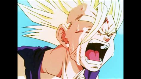 Gohan Crying his Father - YouTube