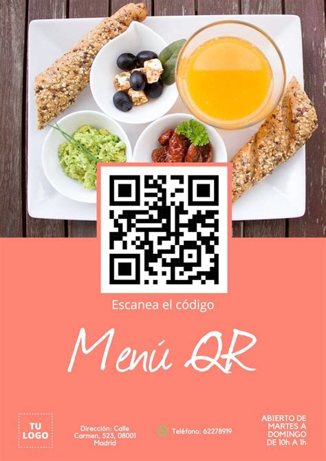 Menú QR para establecimientos a editar | Menu template, Food menu design, Menu design