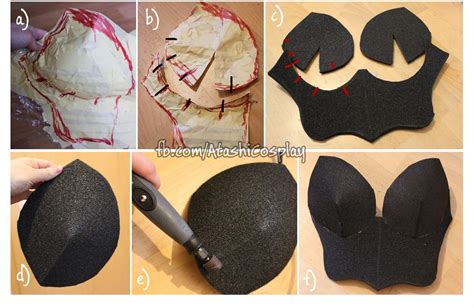 Did you know you can make easy breastplates out of EVA foam or Plastazote? a) Wrap yourself in ...