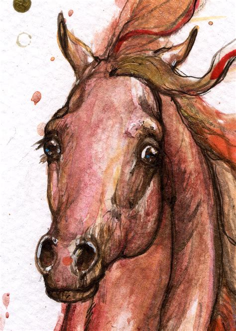 Arabian Horse Original Watercolor Painting - Etsy