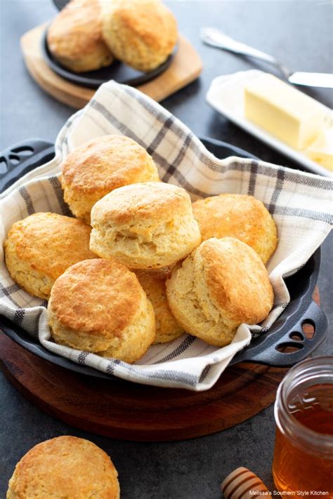 Cornmeal Buttermilk Biscuits - melissassouthernstylekitchen.com