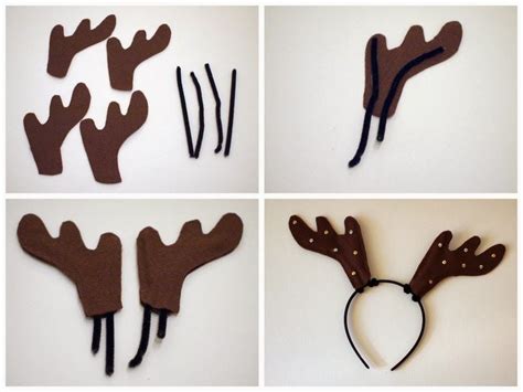 Gallery For > Reindeer Antlers Template | Antler headband, Reindeer ...