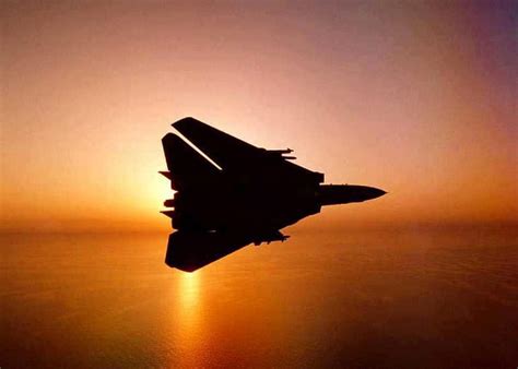 Grumman F 14 Tomcat - Silhouette @ Sunset., fighter jet, interceptor ...