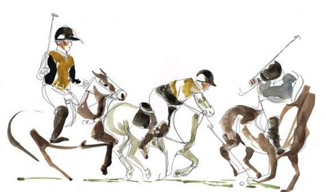 Polo Game Watercolor Drawing by Catarina Garcia (With images ...