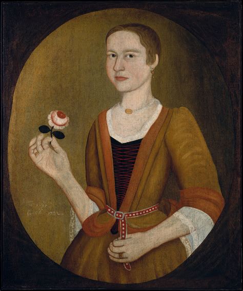 Attributed to Pieter Vanderlyn | Young Lady with a Rose | American ...
