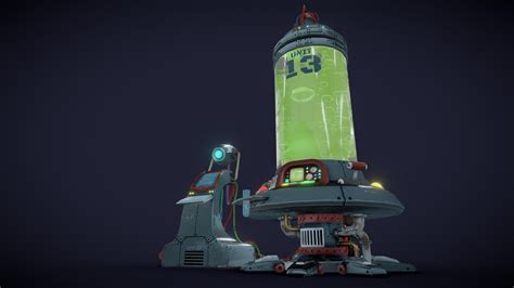 Sci-Fi Laboratory Equipment - Buy Royalty Free 3D model by DanielGilbreath [b617128] - Sketchfab ...