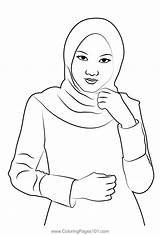 Beautiful Model Coloring Page For Kids  Free Women Printable sketch template