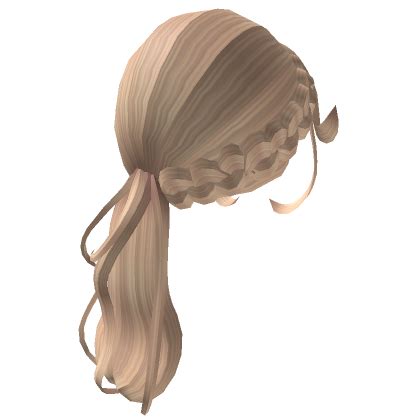 Gyaru Braided Low Ponytail Blonde