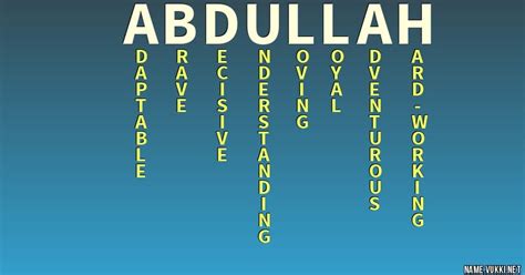 The meaning of abdullah - Name meanings