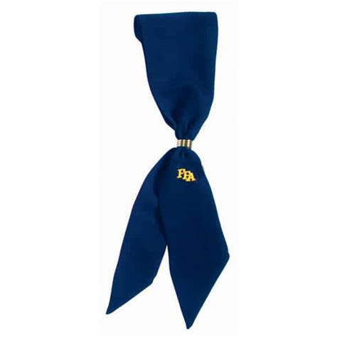 EMBROIDERED FFA SCARF W/RING NAVY/ - GS1-4000