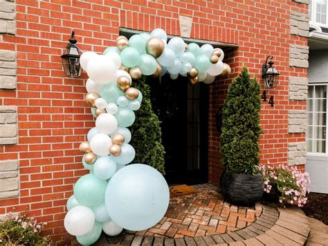 Outdoor Balloon Half Arch at Entrance | Balloon decorations, Flower wall backdrop, Decorating ...