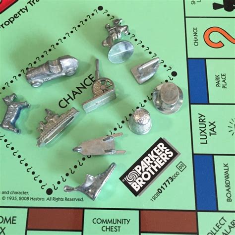 10 Monopoly Game pieces / Vintage Monopoly Game tokens for | Etsy