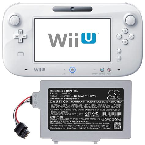 Nintendo Wii U GamePad WUP-001 Replacement Battery: BatteryClerk.com