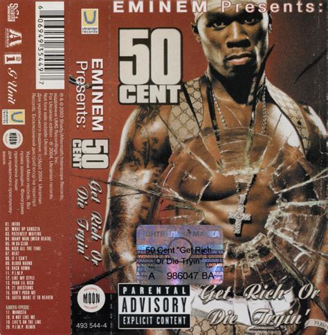 50 Cent – Get Rich Or Die Tryin' (2004, Cassette) - Discogs