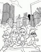 Coloring Page  The Smurfs sketch template
