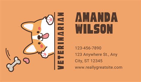 Pet Sitting Business Cards Examples