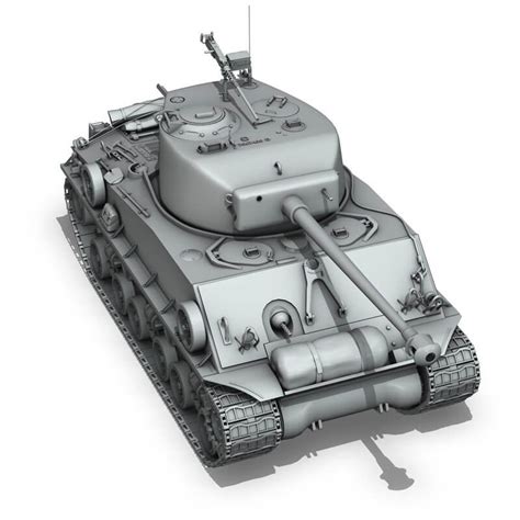 M4A3E8 - Sherman - Easy Eight 3D Model by panaristi