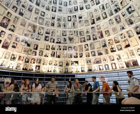 Visiting the Hall of Names at Yad Vashem in Jerusalem Stock Photo - Alamy