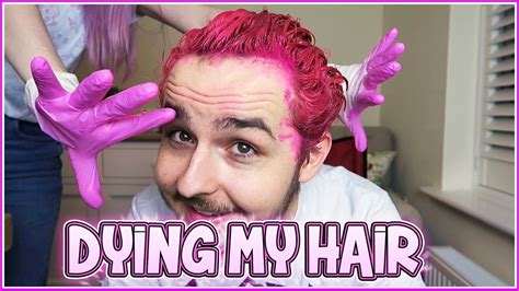 DYING MY HAIR PINK! - YouTube