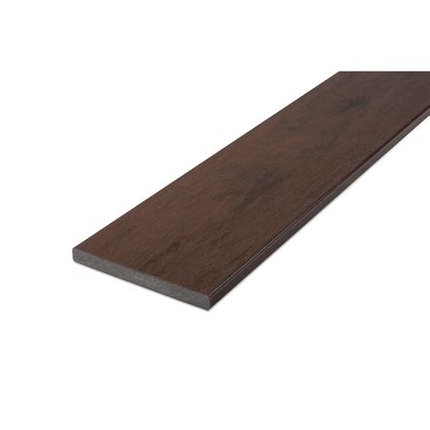 Armadillo EVOLUTION 1-in x 8-in x 12-ft Bourbon Solid Edge Composite Riser Deck Board in the ...