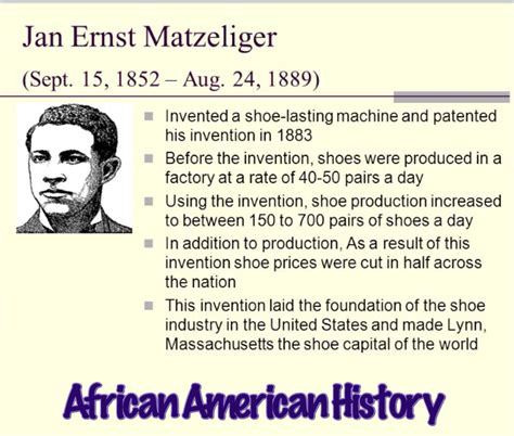 Learn about Jan Ernst Matzeliger | Black history month lessons, Black history, Black history month