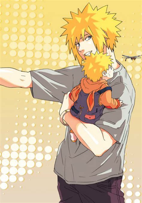 Minato & Naruto x3 - Minato Namikaze Fan Art (30395359) - Fanpop