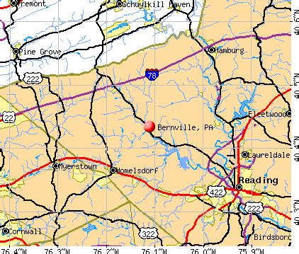 Bernville, Pennsylvania (PA 19506) profile: population, maps, real estate, averages, homes ...