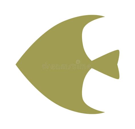 Flounder Fish Shape Flat Icon Marine Animal Silhouette Stock Vector - Illustration of flounder ...