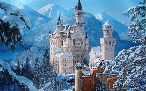 Neuschwanstein Castle HD Winter Wonderland