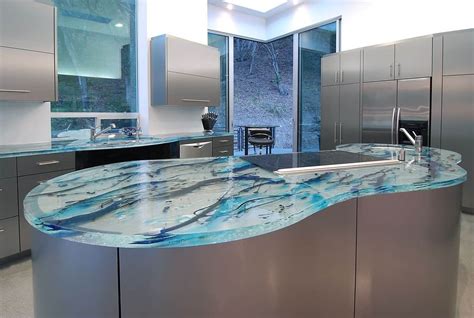 Modern Kitchen Countertops from Unusual Materials: 30 Ideas