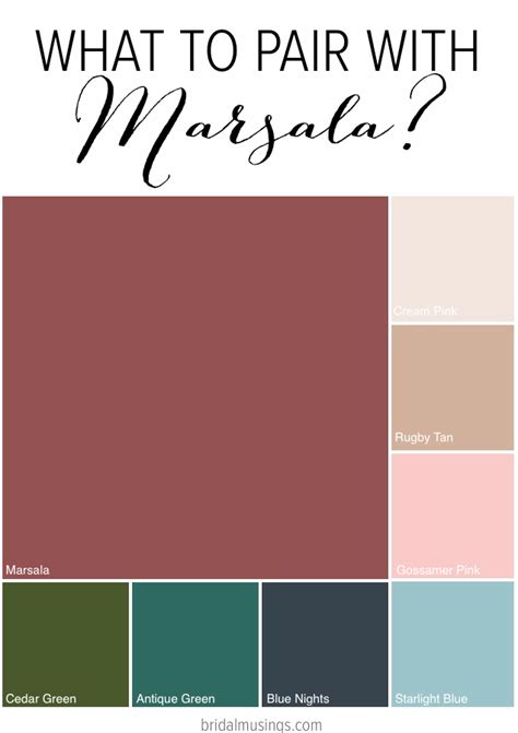 Marsala color palette – Artofit