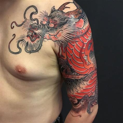 [UPDATED] 40 Powerful Japanese Dragon Tattoos