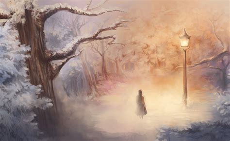 artwork, Lantern, Trees, Fantasy art, The Chronicles of Narnia Wallpapers HD / Desktop and ...