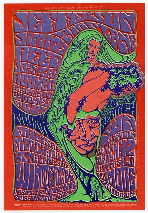 Wes Wilson, Psychedelic Poster Pioneer, Dies at 82 (Published 2020) | Psychedelic poster, Rock ...