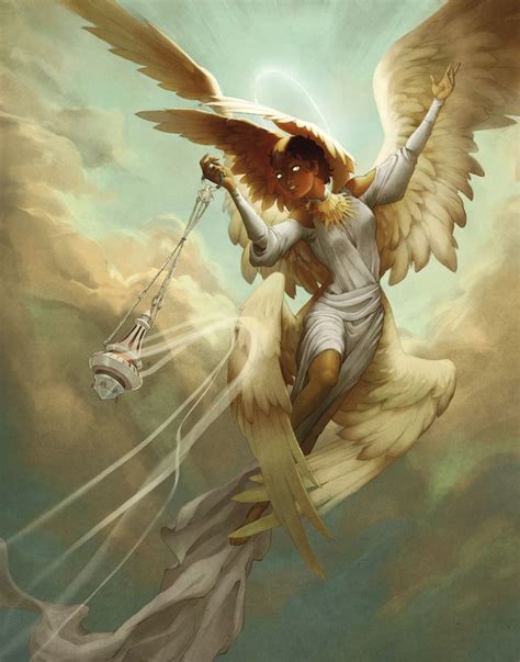 Seraphim Art Print by T. Purvis - X-Small | Fantasy art angels, Angel art, Angel artwork