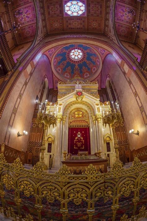 Interior of the Great Synagogue, Budapest, Hungary Editorial Stock ...