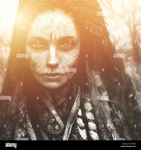 old native american indian woman face on abstract background Stock Photo - Alamy