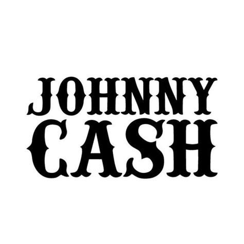 Johnny Cash Logo Decal Sticker – Decalfly