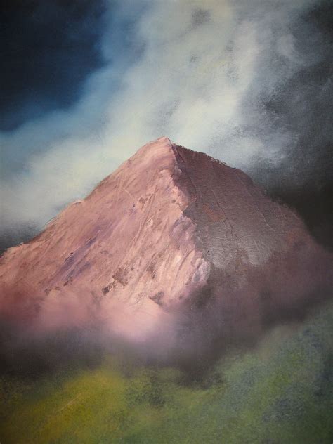 "The Lonely Mountain" Oil on canvas | Natural landmarks, Oil on canvas, Landmarks