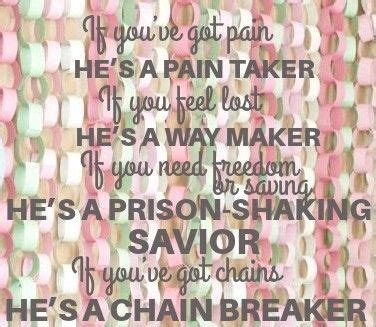 Chain Breaker Zach Williams | Chain breaker lyrics, Printable letters ...