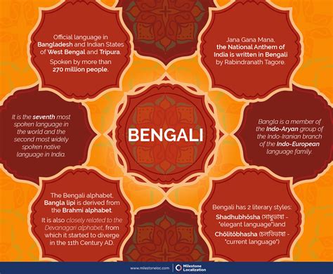 Bengali Language Infographics - An Overview