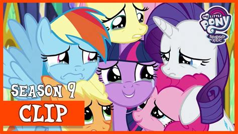 The Mane Six cry together before Twilight leaves Ponyville (The Last ...