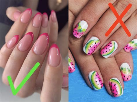 Nail artists share 7 nail trends that are in and 5 that are out this summer