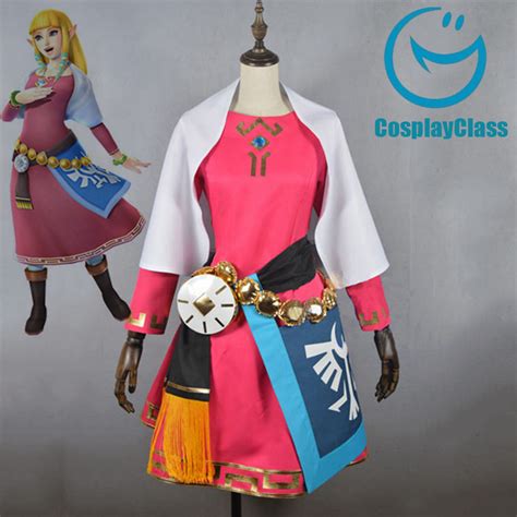 The Legend of Zelda:Skyward Sword Princess Zelda Cosplay Costume ...