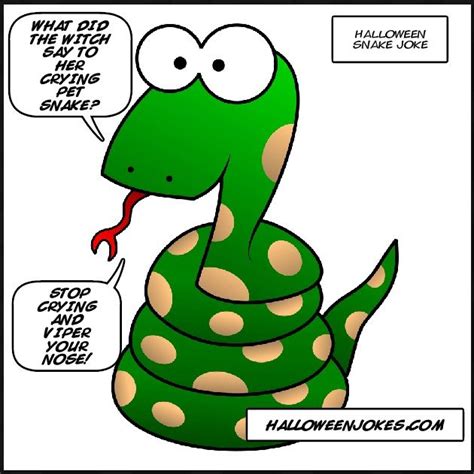 Hallowen Snake Joke Halloweenjokes.com | Halloween jokes, Jokes, Jokes ...