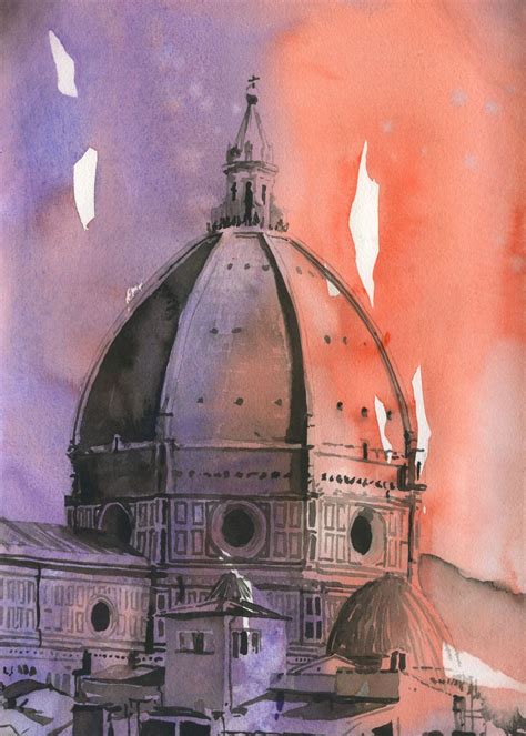 'Florence Duomo Italy art' Poster by Ryan Fox | Displate