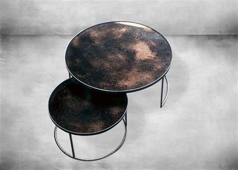 Round nesting coffee table set - Studio Pompone