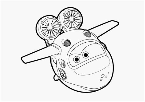 Super Wings Donnie Coloring Pages - Inerletboo