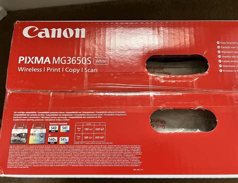 Canon PIXMA MG3650S Wireless Inkjet Printer - White 4549292126860 | eBay